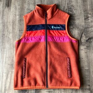 Cotopaxi Women's Teca Fleece Orange Vest Size Medium